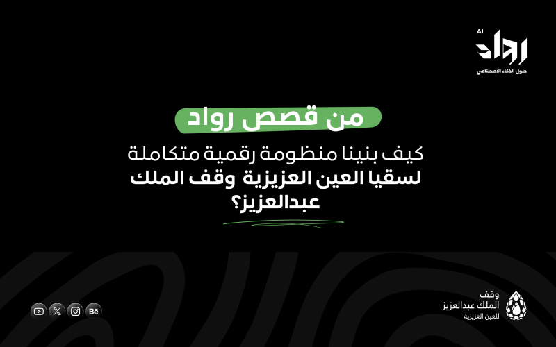 من قصص رواد: كيف بنينا منظومة رقمية متكاملة لسقيا العين العزيزية – وقف الملك عبدالعزيز؟
